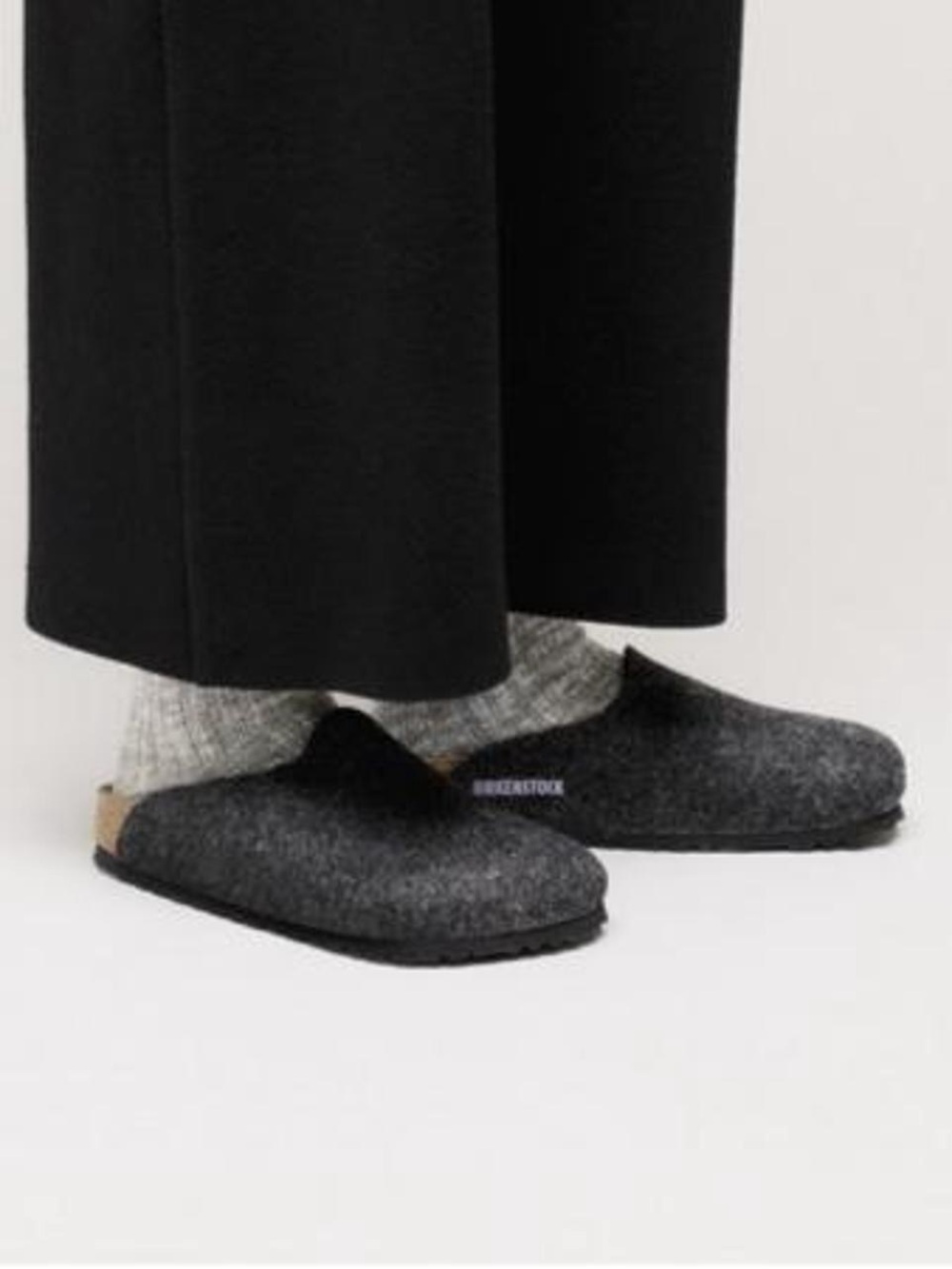 Birkenstock Amsterdam Wool Anthracite Euro 41
